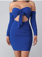 Load image into Gallery viewer, VANESSA DRESS ( ROYAL BLUE)