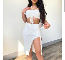 Load image into Gallery viewer, Mia Side Scrunch Set - Ivory