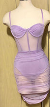 Load image into Gallery viewer, PRETTY IN LAVENDER MESH DRESS