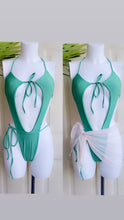 Load image into Gallery viewer, Khloe Pretty Swim ( Ocean Cream) with cover up