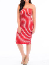 Load image into Gallery viewer, Essential Stripes Tube Dress (PLUS LOVE)
