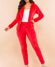 Load image into Gallery viewer, Velour Set (Red)