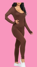 Load image into Gallery viewer, Long sleeve Jumpsuit (coffee)