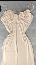 Load image into Gallery viewer, BabyGirl Bow  Mini Nude Dress