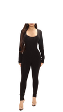 Load image into Gallery viewer, Long Sleeve Jumpsuit (BLACK)