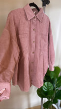 Load image into Gallery viewer, MAUVE SHACKET (ONE SIZE OVERSIZE)